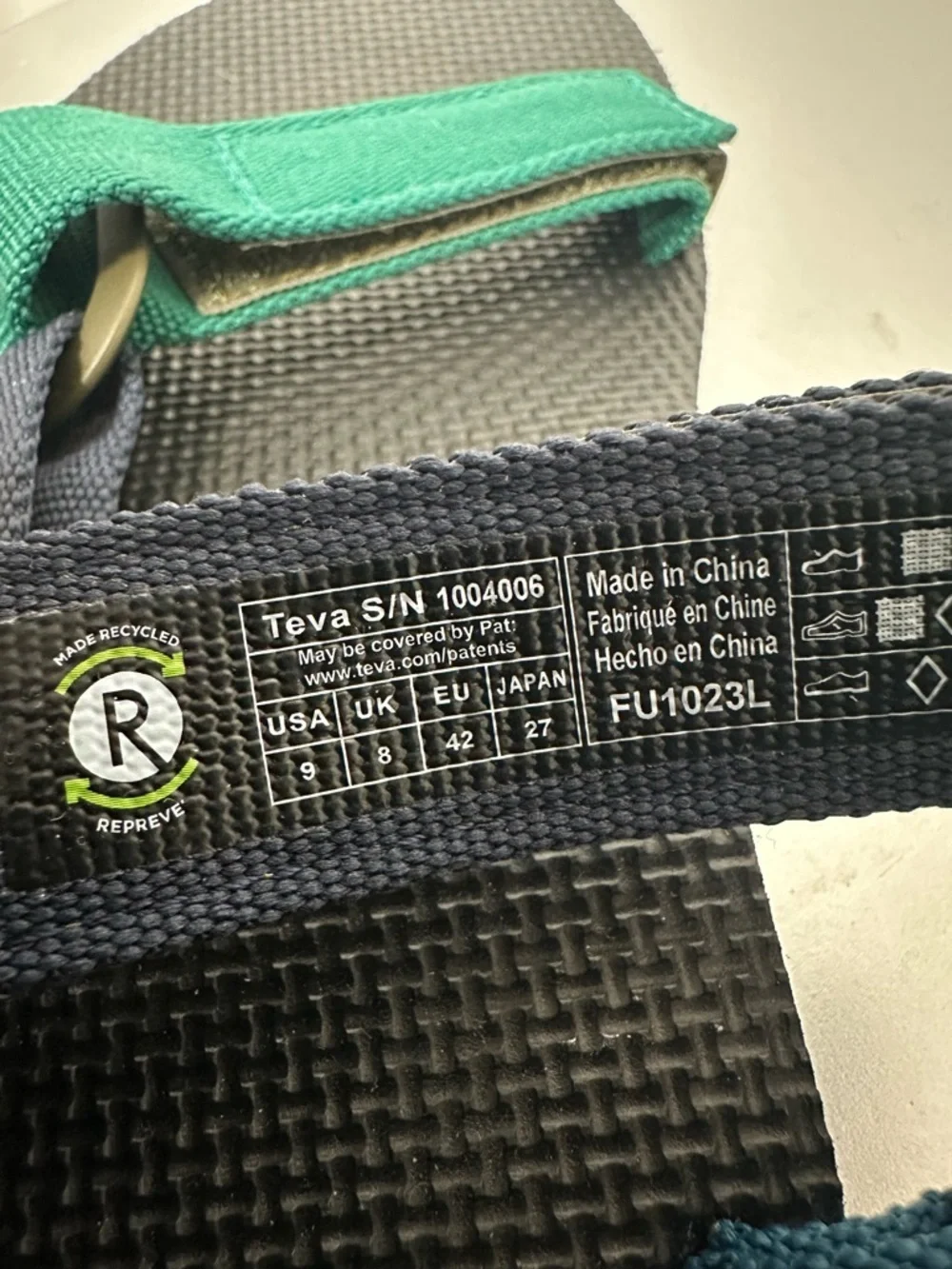 Teva Men's Sandals in Teal, Navy and Black new w/ out tags  size 8